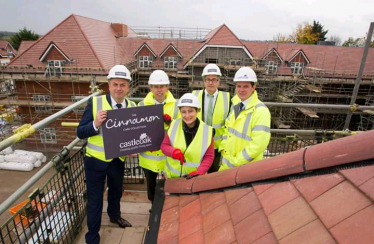 Emerson Grange, Hextable topping out ceremony