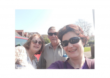 Out with my successor: Eileen Roy in Otford
